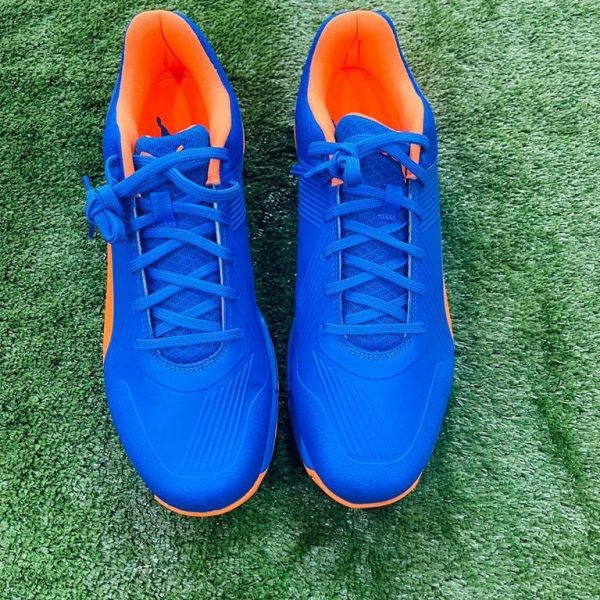 Puma Cricket Shoes Blue Spikes Dubai UAE